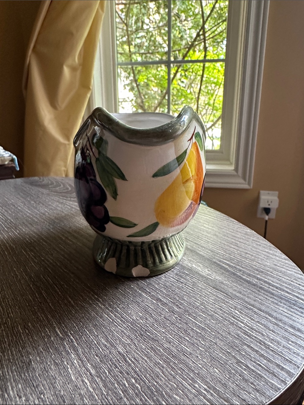Joshua Maxwell Studio Hand-Painted Ceramic Fruit Gravy Boat. Garden Treasure. - Picture 4 of 6